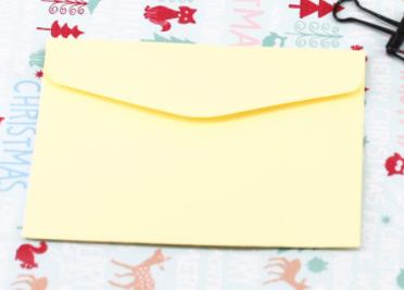 Coloffice 10 pièces/ensemble bonbons couleur jolie enveloppe banque carte de membre sac de rangement blanc petit enveloppe école fournitures de bureau: Jaune clair