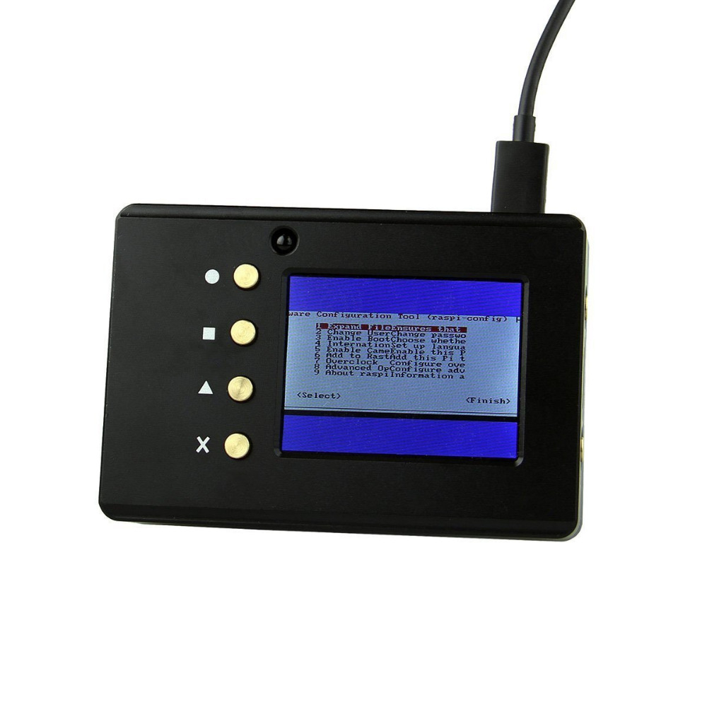 Aluminum Enclosure Case for Raspberry Pi DIY Kit W/2.2 Inch High PPI TFT LCD Screen Kit for Raspberry Pi 2 Model B / B+ / Pi 3