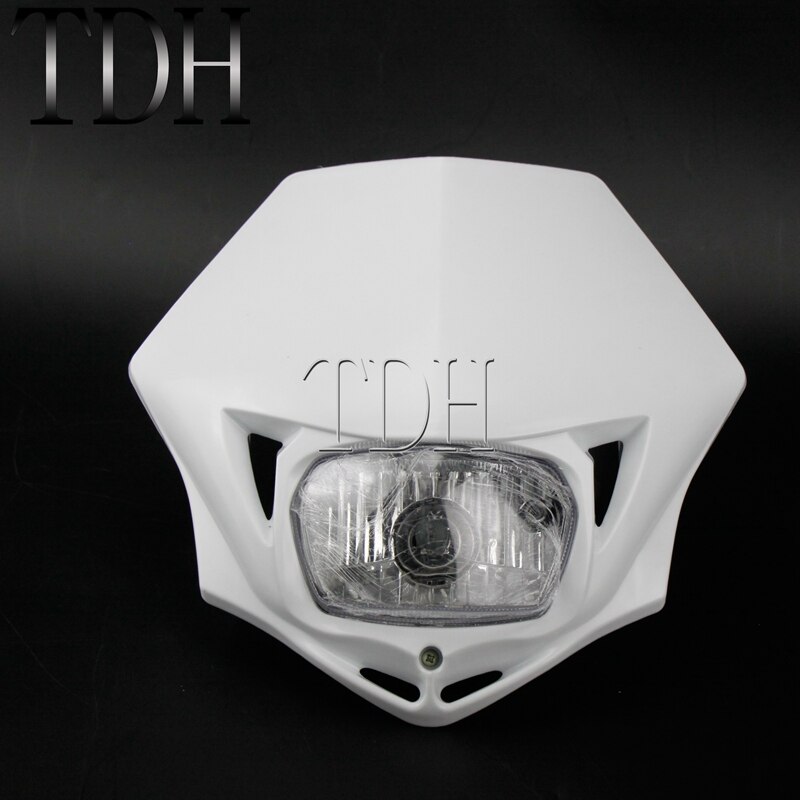 Faro Universal para motocicleta, Enduro, Motocross, Enduro, máscara de carenado para Yamaha WRF250 400 450 YZ TTR WR: 043 white