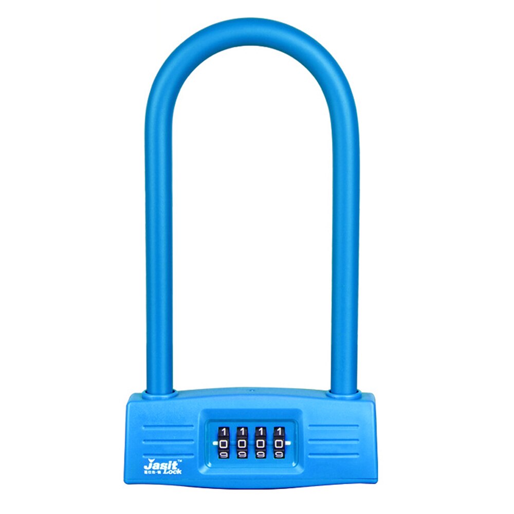 Fietsen u-slot zware anti-diefstal fiets combinatieslot combinatie poortslot voor fiets scooter motorfietsen: Blauw