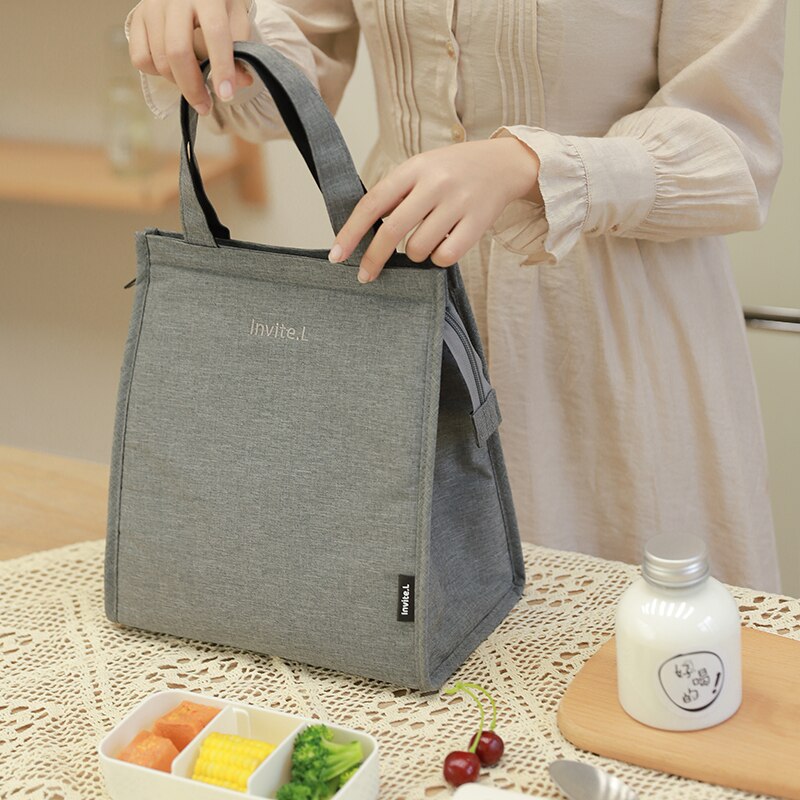 tragbare Isolierte Mittagessen Box Tote Isoliert Tasche Tote Picknick Tasche Mittagessen Tasche Abendessen Behälter Schule Eis Pack Lagerung tasche