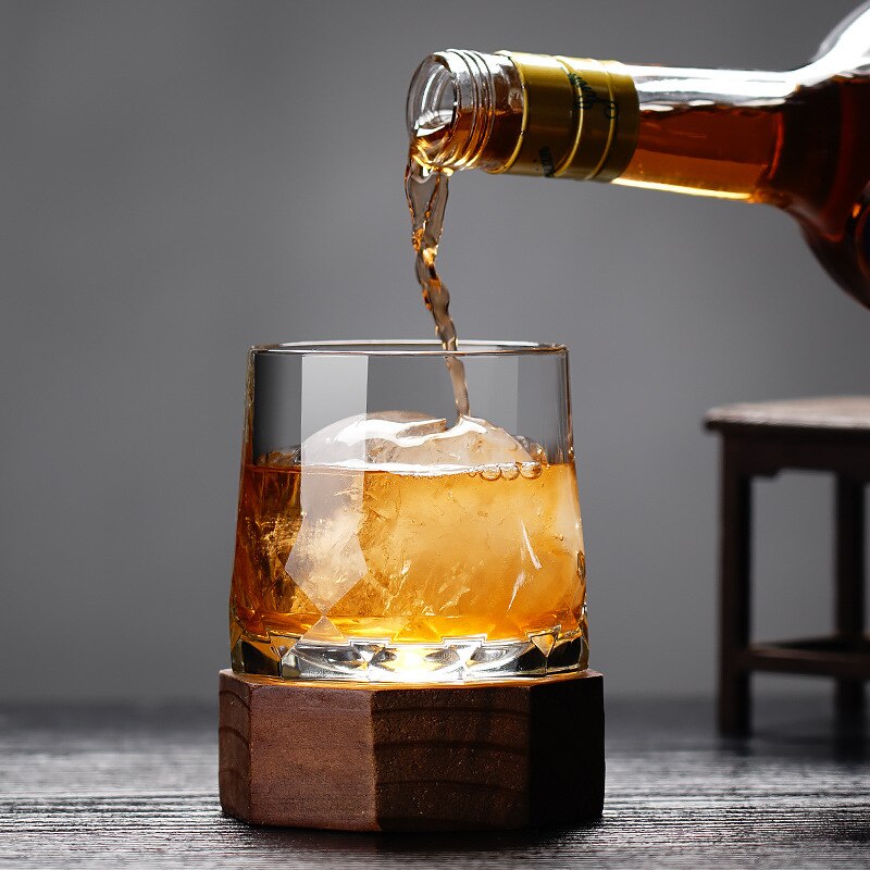 Vaso giratorio para whisky, Bar, cocina, vaso antiguo, copa de vino para cócteles, Vodka, hogar