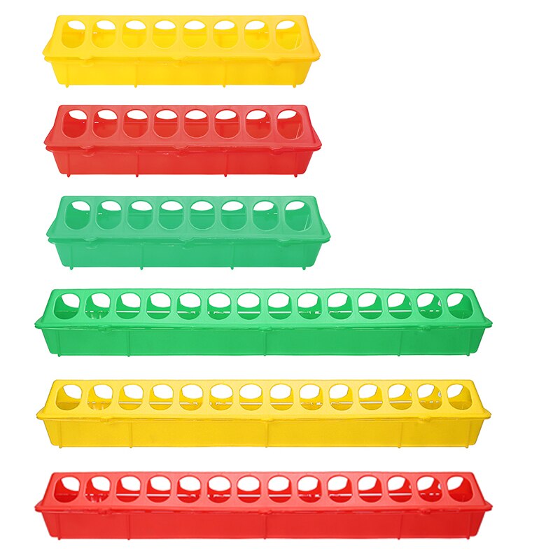 1pc Plastic Chick Feeder 30cm/50cm Chick Trough Feeder For Chicken Quail Farming Tools Anti Scratch Poultry Drinker