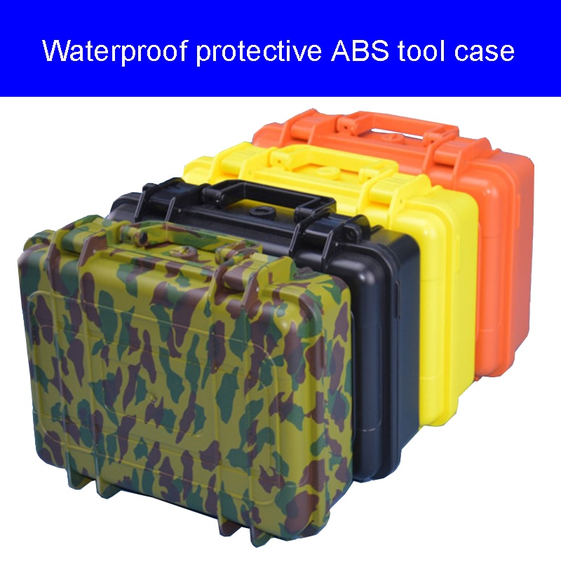 Professionele waterdichte beschermende ABS tool case bestand doos Kostbaarheden bescherming doos stofdicht en fall-proof instrument doos