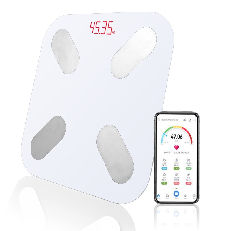 Bluetooth Bathroom Scale BMI Floor Body Scales LED Digital Smart Weight Scale Body Fat Composition Analyzer Scales