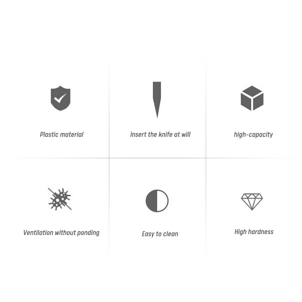 Kitchen Knife Holder Stand Multi-functional Holder for Knife Scissors Cookware Storage Plastic Shelf Cutlery Kitchen Accessory