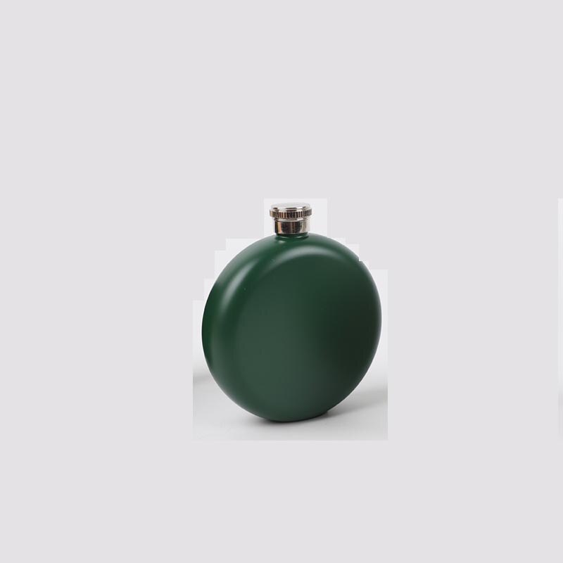 Rvs Ronde Heupfles Relatiegeschenk Outdoor Draagbare Heupfles Ondersteuning Custom Pakket 304 Food Grade: green