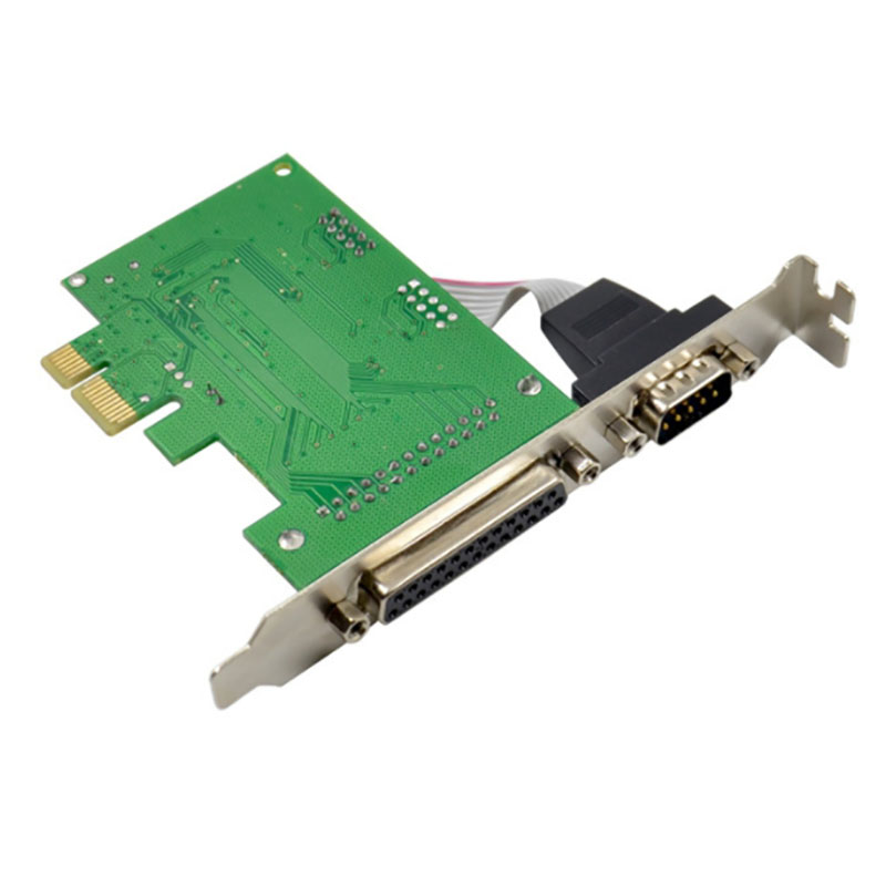 PCI-E CH382L 1S1P Serial-Parallel Combination Control Card RS-232 LPT Multi-Serial Port Expansion Card For PC