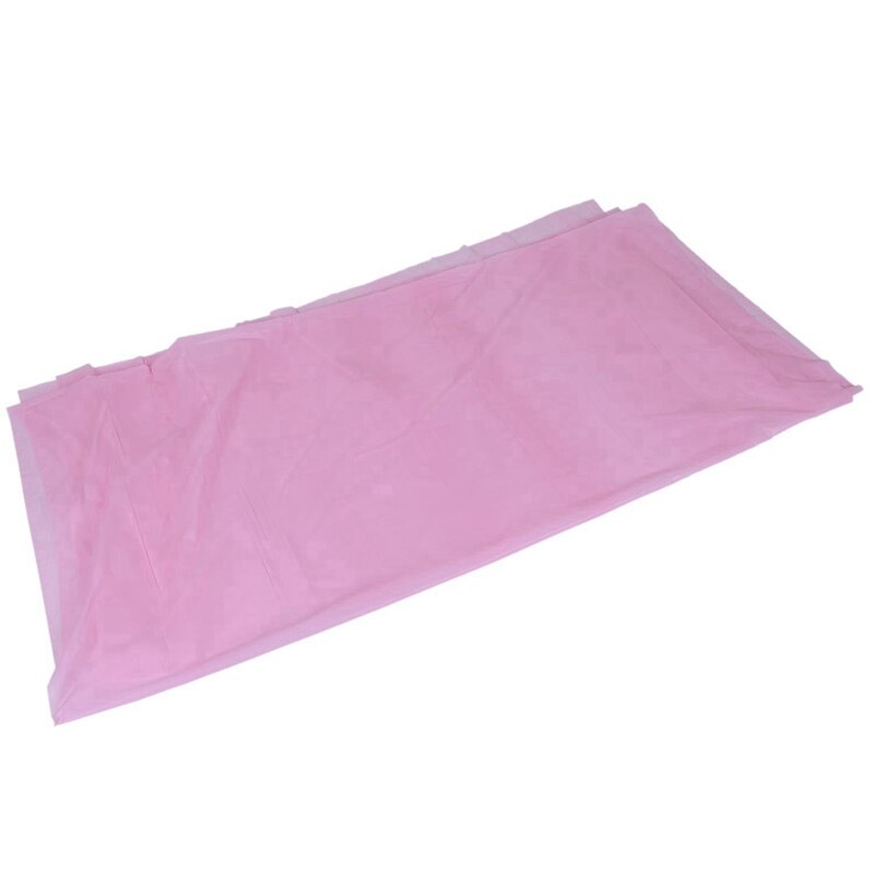 2x peva engangs duker duk dekke fest catering arrangementer servise, rosa og hvitt