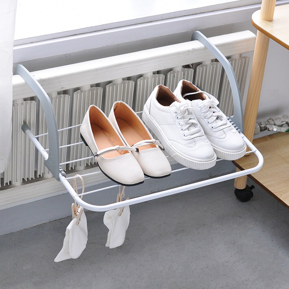 Vouwen Droogrek Outdoor Badkamer Draagbare Radiator Airer Balkon Wasserette Kleerhanger Schoenen Handdoek Pole Droogrek Houder