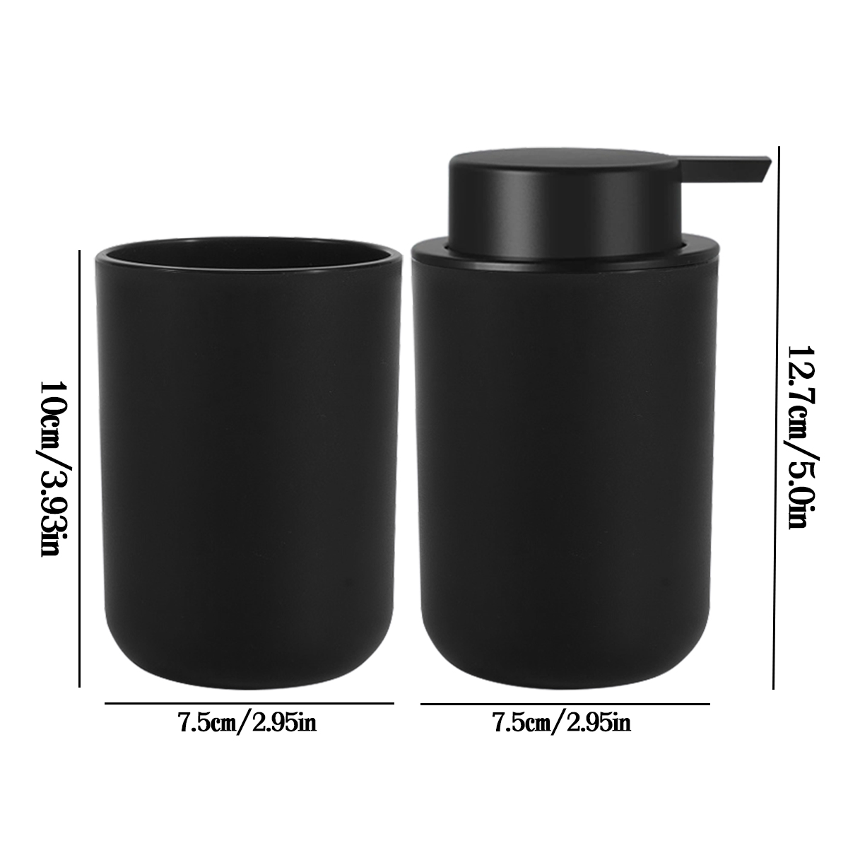 Schaumseifenspender mit Mundwasserbecher, Badezimmer, nachfüllbar, schäumende Handseife, Lotion, Flaschen, Küche, Hände und Spülmittel