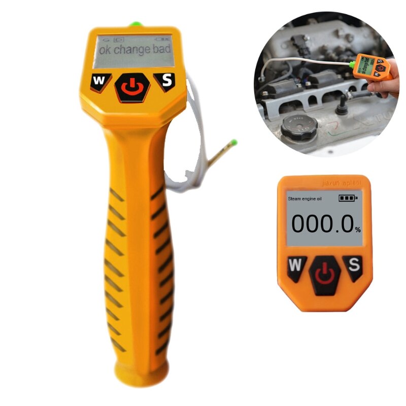 Automotive Check Oil Tester Accurate Detection Engine Oil Equipment Car Testing Tools with Optical Probe: black