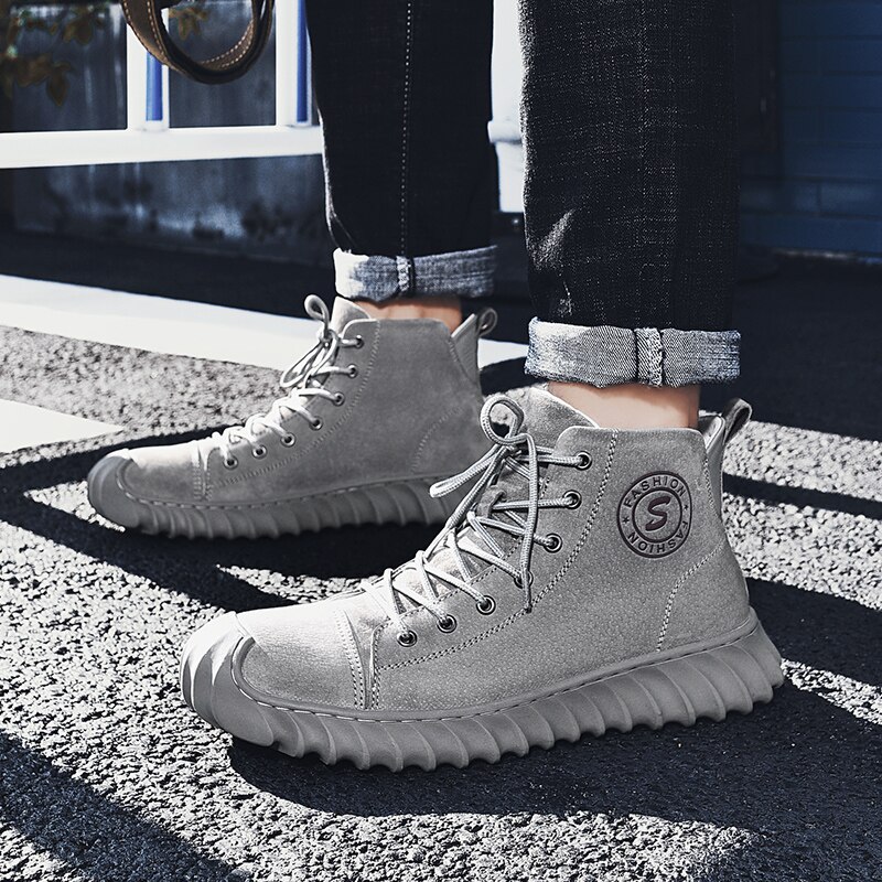 Mannen Schoenen Hoge Top Lederen Laarzen Chelsea Laarzen Mannen Winter Warme Comfortabele Mannen Laarzen Botas Hombre