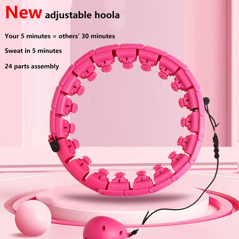 Hoola – anneau d'entraînement réglable, 24 pièces, peut démonter le cercle de Fitness, équipement de Sport, accessoires