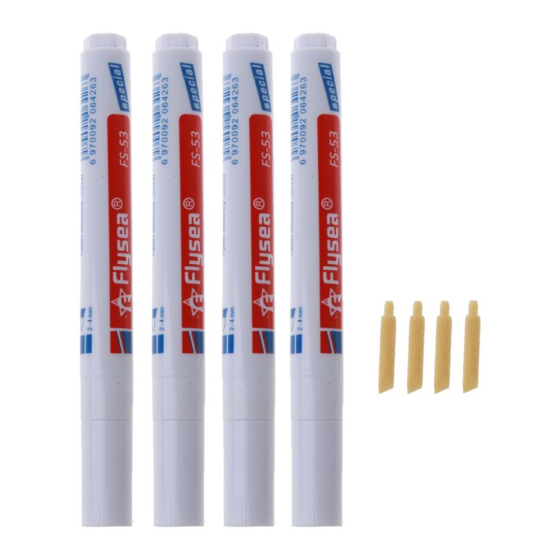 4Pcs Tegel Grout Pen Wit Grout Renew Reparatie Marker Met Vervanging Nib Tips XX9B