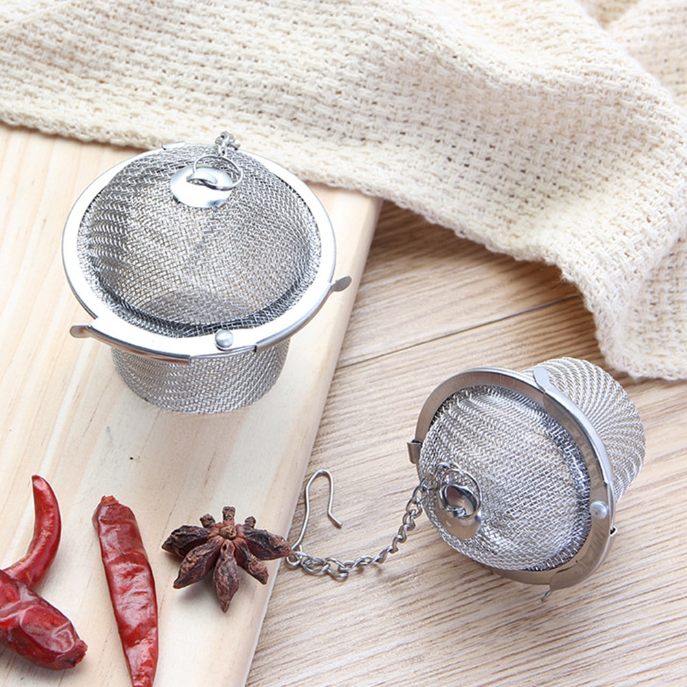 2 Size Reusable Stainless Steel Teakettle Locking Tea Filter ...