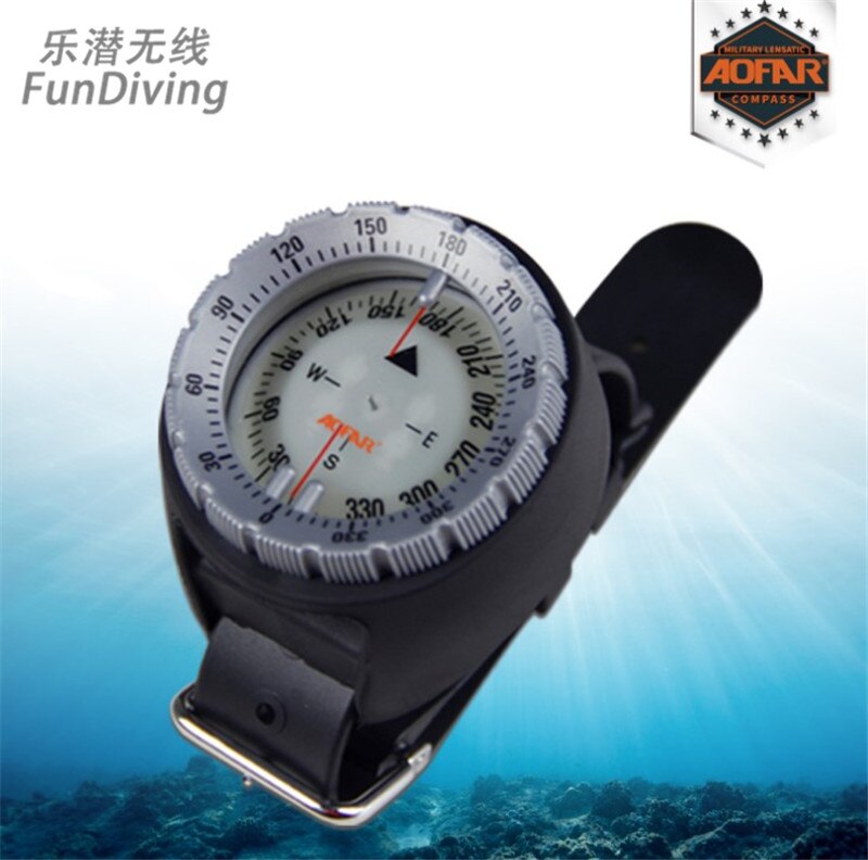 TPU material deep diving sports watch luminous dial diving compass diver's compass