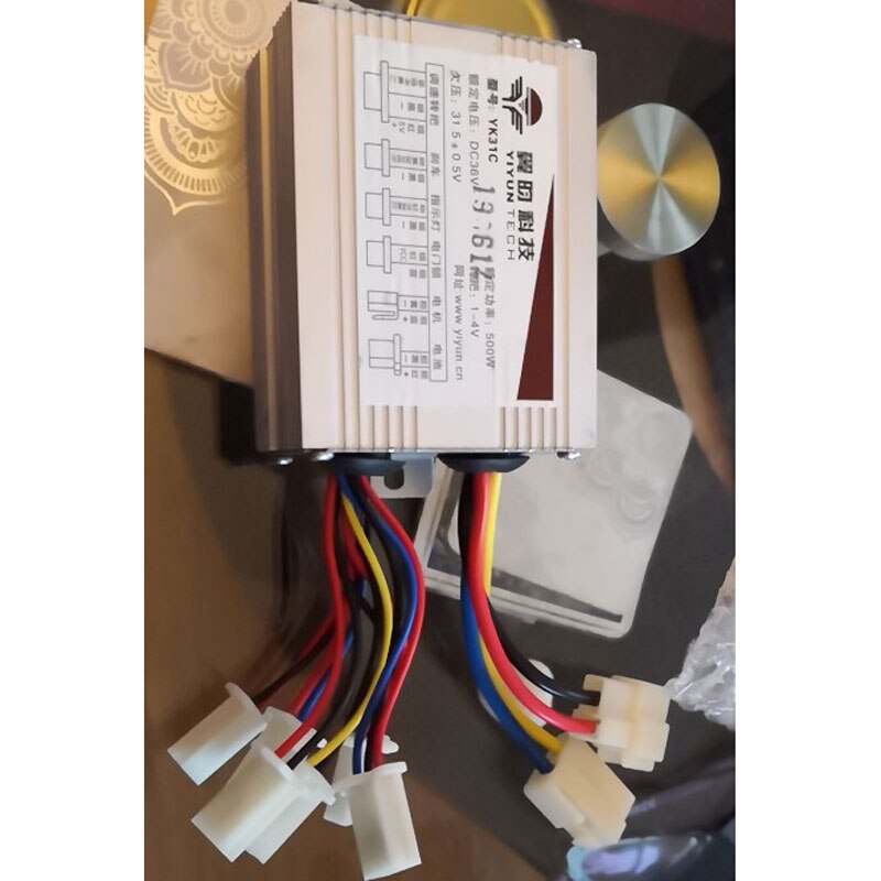 Caja de CC de 500W para bicicleta eléctrica, controlador de Motor cepillado de 12V/24V / 36V/48V, accesorio para bicicleta eléctrica