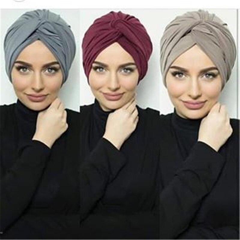 Turban en daim doux pour femmes, bonnet africain, musulman, sous-foulard islamique, collection
