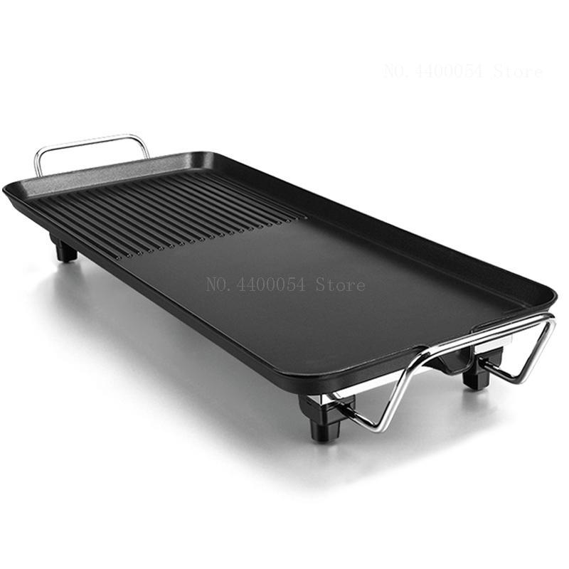 Barbecue électrique d'intérieur en aluminium | Grille coréenne en céramique sans fumée, antiadhésif, sans fumée, outils de barbecue électriques pour la maison