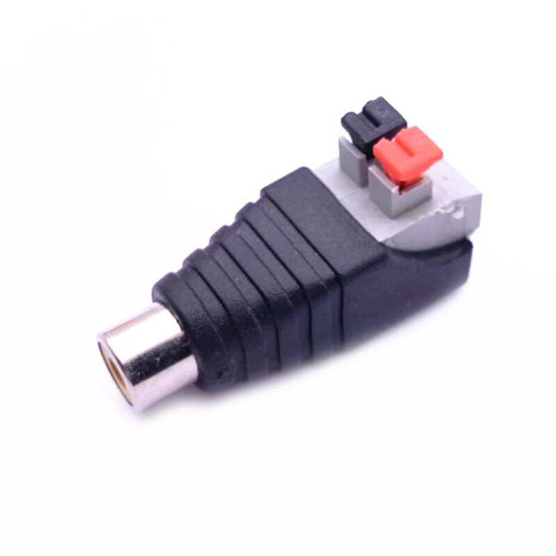 Speaker Wire Cable to Audio Male Female Cable Jack Press Plug RCA Connector