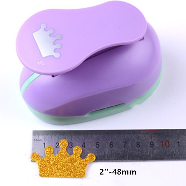 (5/8",1",1.5",2",3") King Crown craft punch paper cutter eva foam scrapbooking princess decoration hole puncher: 1pc 48MM