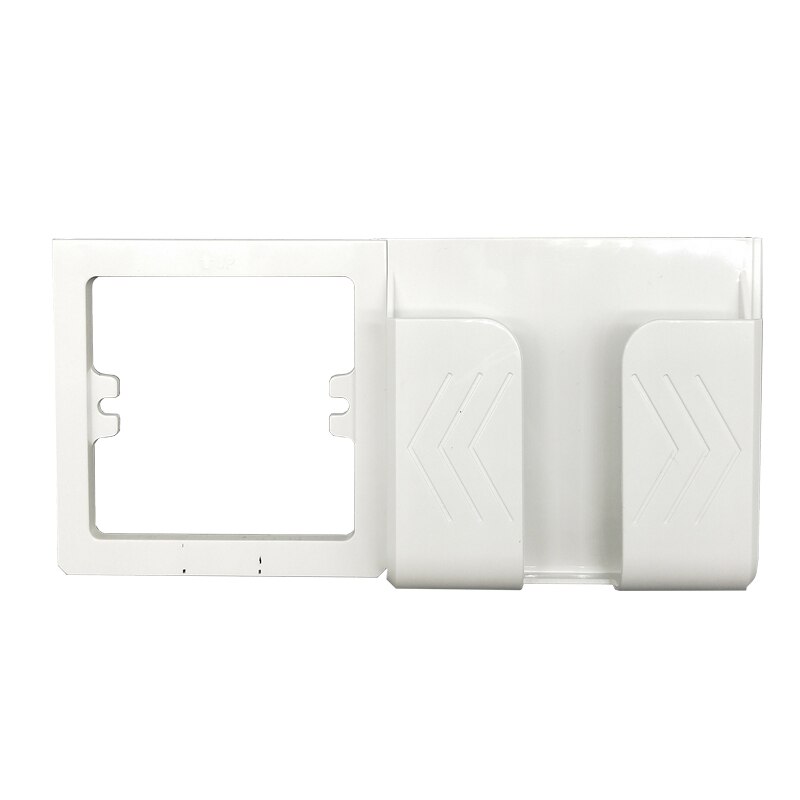 Muur USB socket met Rag textuur Plastic frame Dubbele Usb-poort 5V 2A Europese Stopcontacten Muur Mount Oplader adapter: phone holder