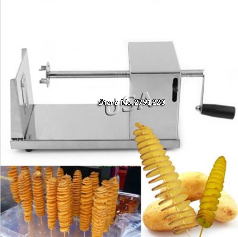 Handleiding Rvs Chips Snijmachine Spiral Twister Groentensnijder