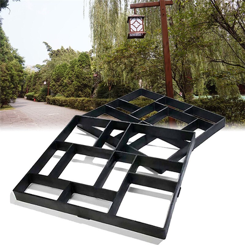 10-Cell Concrete Mold Reusable Walking Machine Stepping Stone Paving Machine Sidewalk Paving Paving Mold For Courtyard Garden