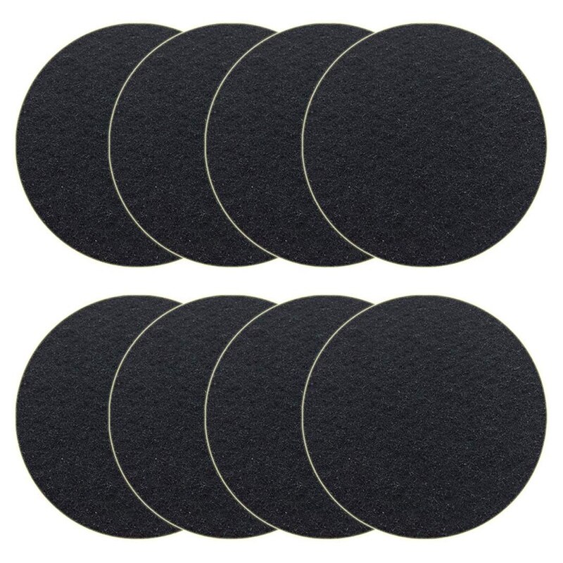 8 Pack Kitchen Compost Bin Charcoal Filter Replacements, Compost Pail Replacement Carbon Filters 7.25 Inch, Round