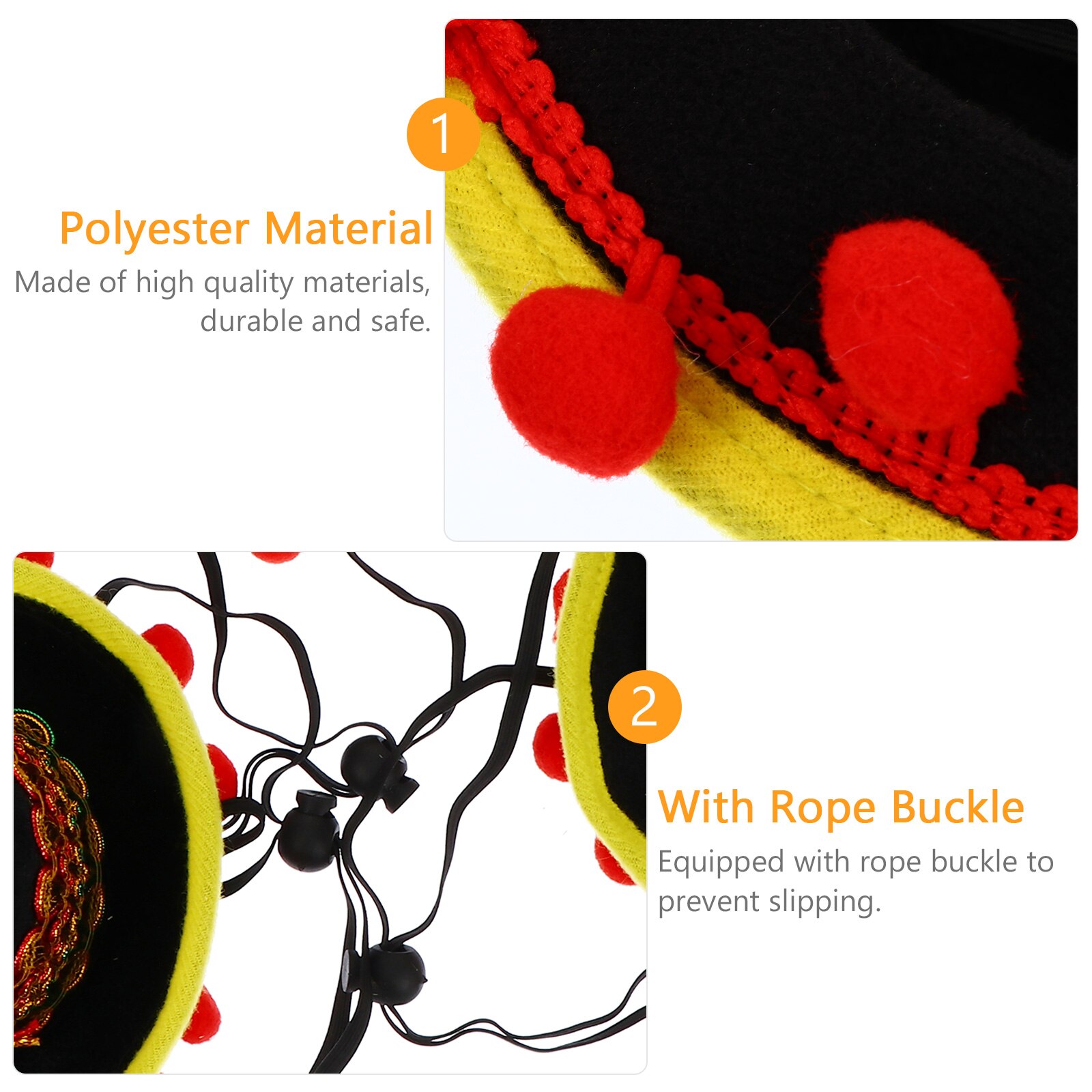 6pcs Decorative Hats Party Dress Hats Round Party for Kids