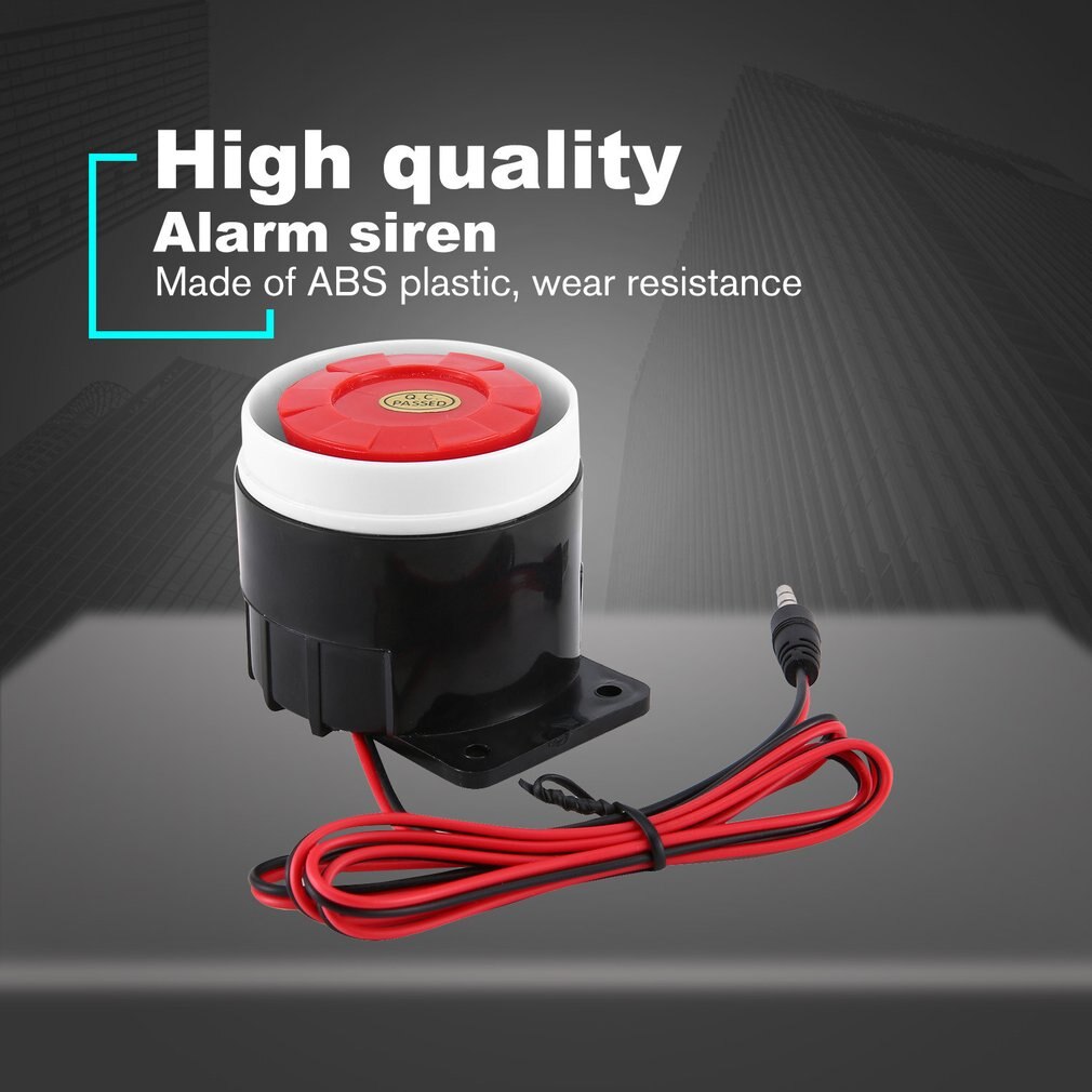 12V Dc Piezo Elektronische Zoemer Siren Beveiliging Hoorn Elektronische Zoemer Siren Beveiliging Hoorn 120 Db Alarm Sirendiscount