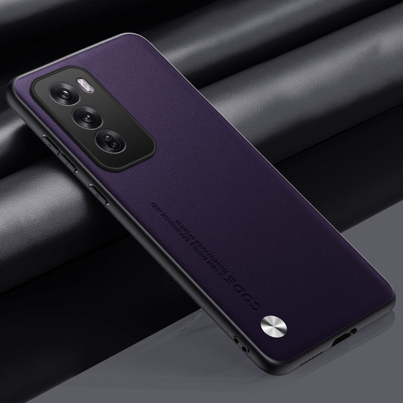 Pour OPPO Reno 12 11 10 Coque Silicone antichoc Reno 11 10 Pro coques de téléphone Coque arrière pour Reno 10 Pro + Capa pare-chocs Fundas: ABS / Violet