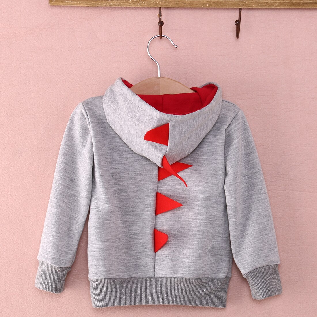 Brand Funny Autumn Winter Toddler Baby Boys Coat Long Sleeve Dinosaur Hooded Zipper Cotton Jacket Cartoon Clothes 0-3Y