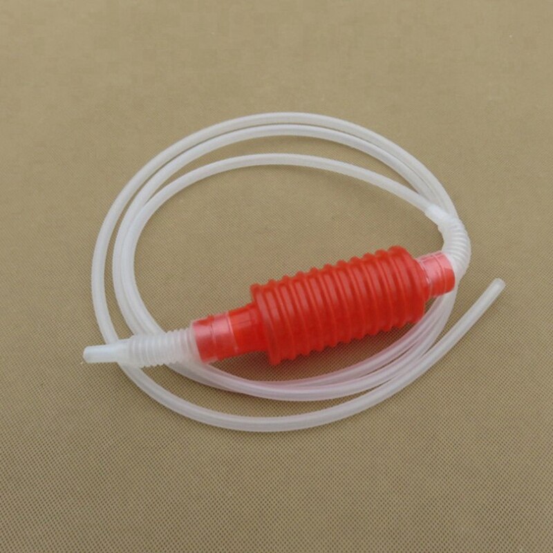 2X 2 Meter Red Syphon Tube Hand Fuel Pump Gasoline Siphon Hose Gas Oil Water Fuel Transfer Siphon Pump For Water