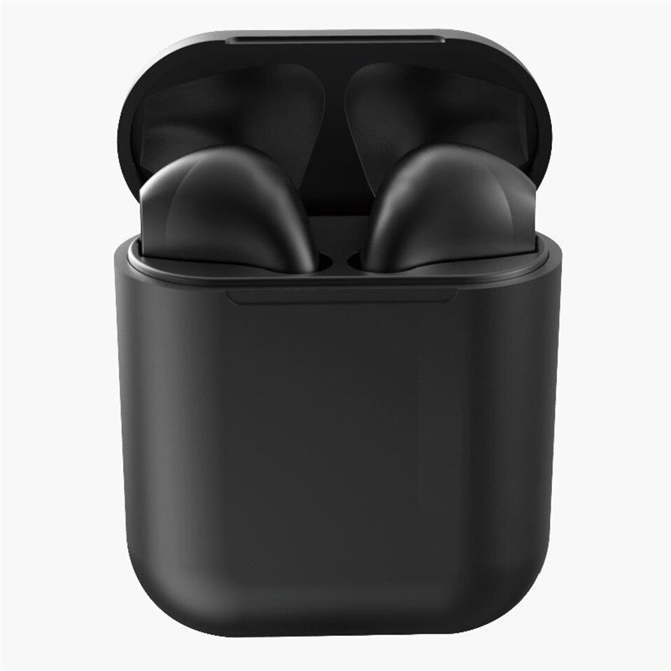 Macaron inPods 12 i12 TWS Auricolare Bluetooth Mini Cuffia Senza Fili Auricolari Bluetooth Auricolare con Box Di Ricarica Auriculars Fone: black no box