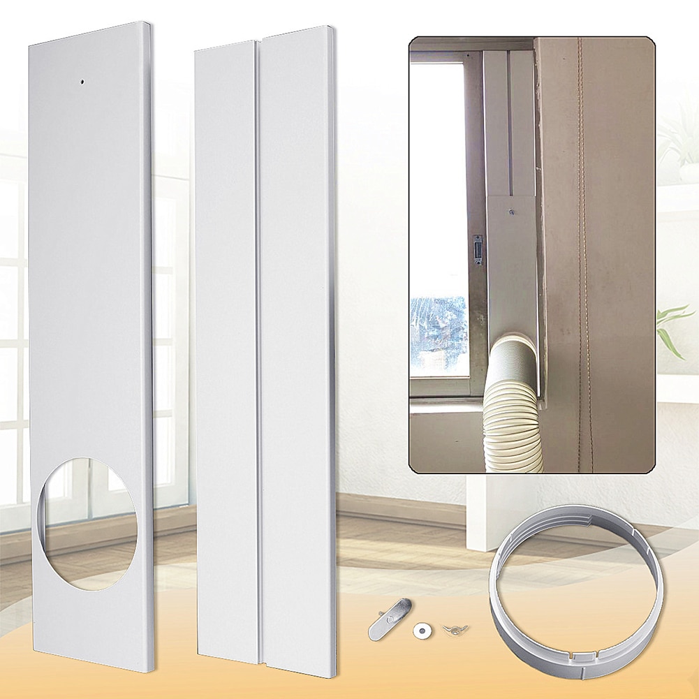 Tuyau d'échappement/connecteur de Tube pour fenêtre de climatiseur Portable, Kit de plaque, léger et Durable de 120cm, facile à installer