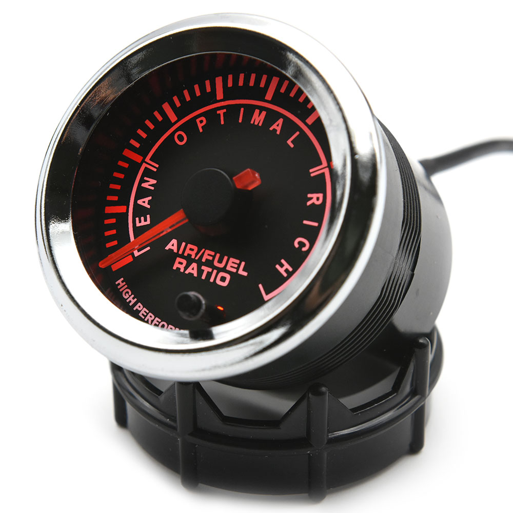 52Mm Air Fuel Ratio Gauge 7 Kleuren Achtergrondverlichting + Smalband O2 Zuurstofsensor Auto Gauge Fit Voor 12V auto Air Fuel Ratio Afr Sensor