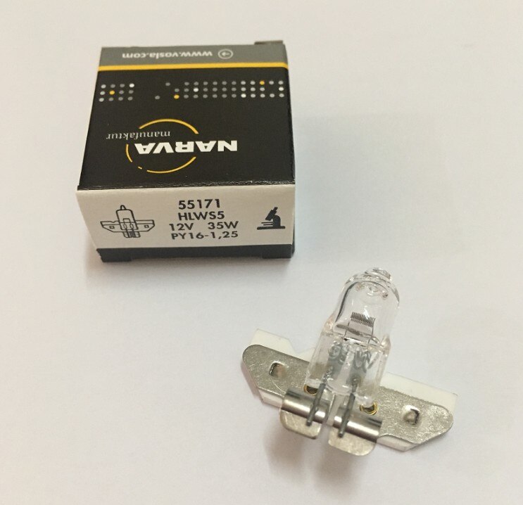 Bombilla NARVA 55171 HLWS5 12V35W PY16-1.25, 12V 35W para microscopio ZEISS, 55176 12V37W