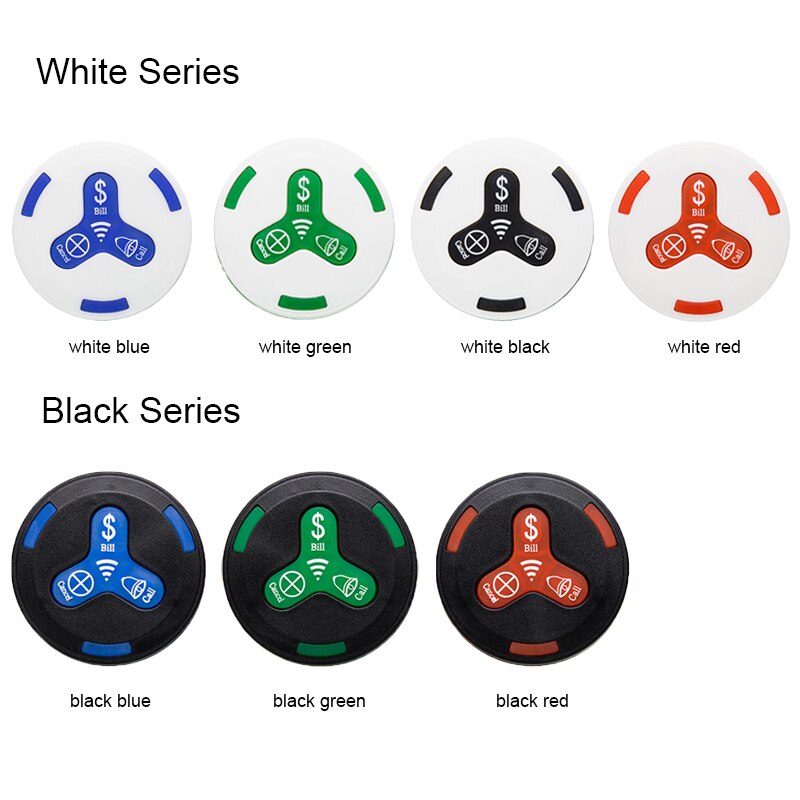 Mindewin Restaurant Table Calling Button Wireless Call Bell M-K-3 Waiter Calling System Wireless Service Calling System