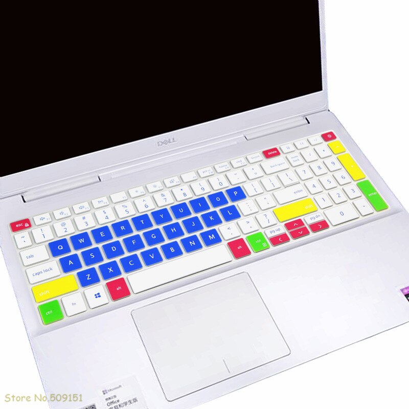 For Dell Inspiron 15 3000 3501 3502 3593 3505 , inspiron 15 5501 5502 5505 5508 Laptop Keyboard Cover Skin Protector: Candy blue