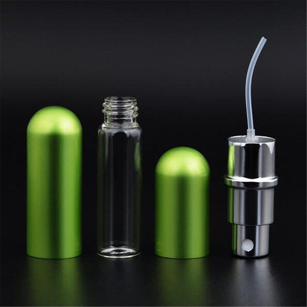 5ml Refillable Mini Perfume Spray Bottle Aluminum Spray Atomizer Portable Cosmetic Container Perfume Bottle Travel Accessories