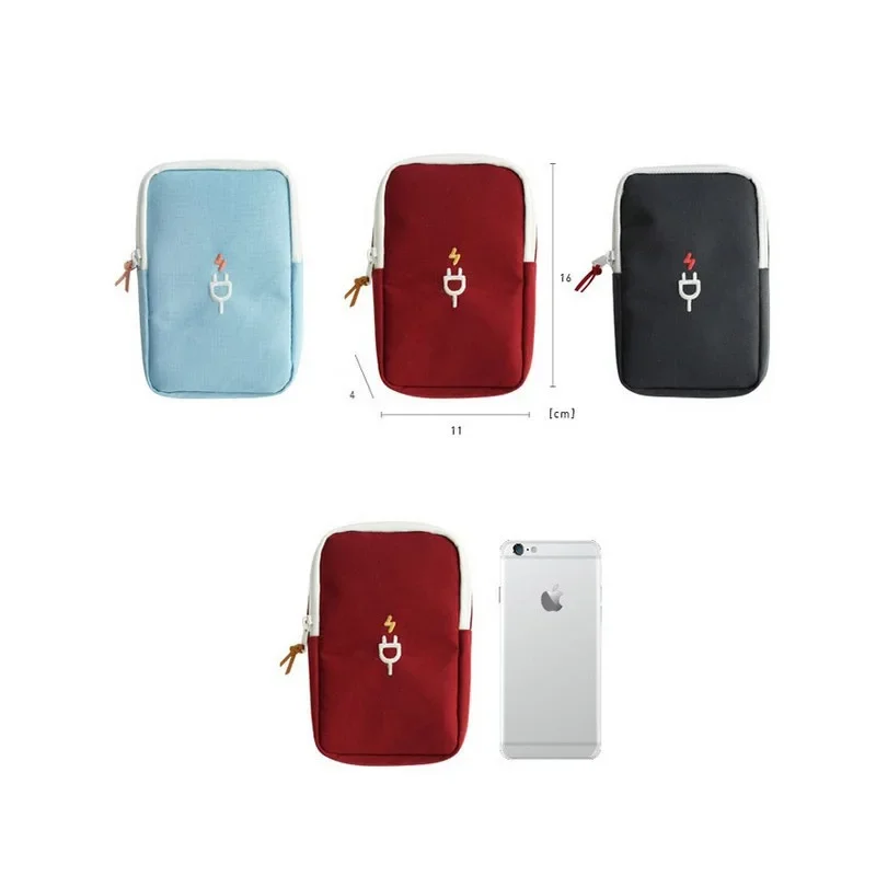 Travel Gadget Organizer Bag Portable Digital Cable Bag Electronics Accessories Storage Carrying Case Pouch for USB Power Bank