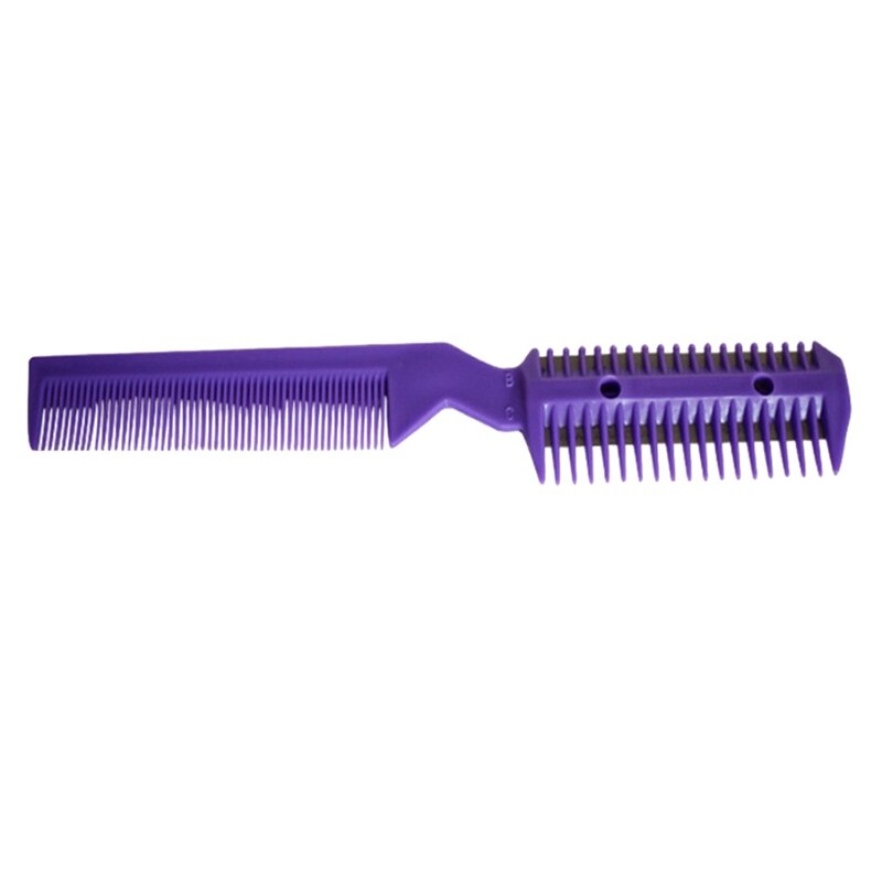 Pet Dog Scissors Cleaning Beauty Grooming Tool Hair Removal Blade Comb for Dogs Cats Long Short Hair: Purple