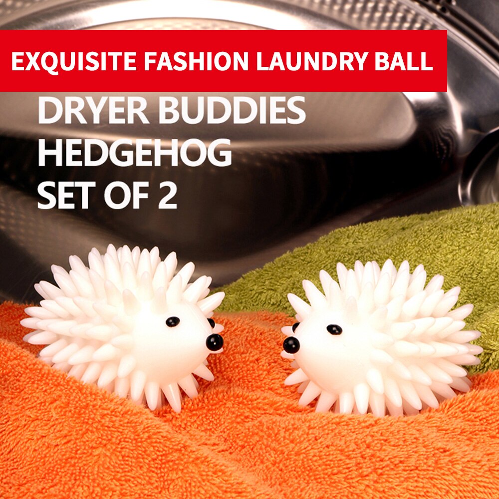 Dryer Balls Reusable Clean Tools Washing Drying Fabric Softener Ball Dry Laundry Products Hedgehog Dry Wash Ball 2 Pcs