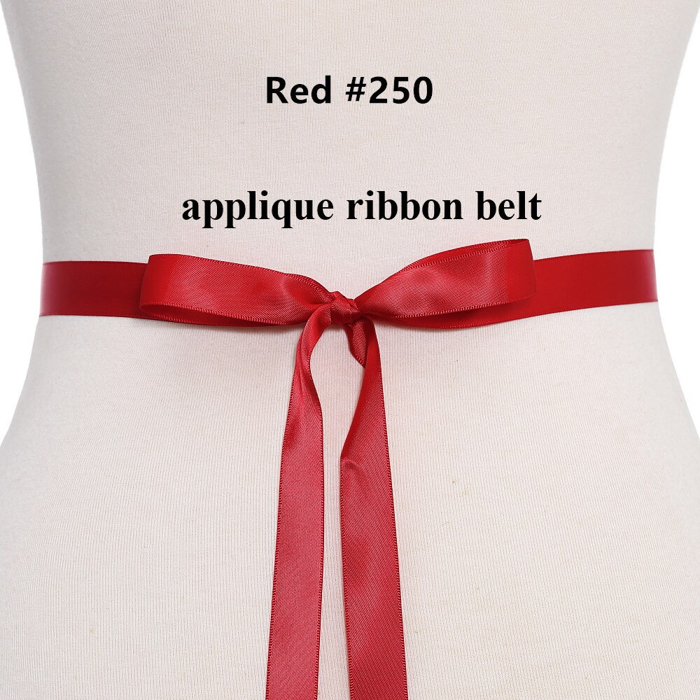 (1Pc) Strass Bruids Riem Bruiloft Met Kristal Diamant Trouwjurk Accessoires Riem Sash Voor Trouwjurk Wdd: red