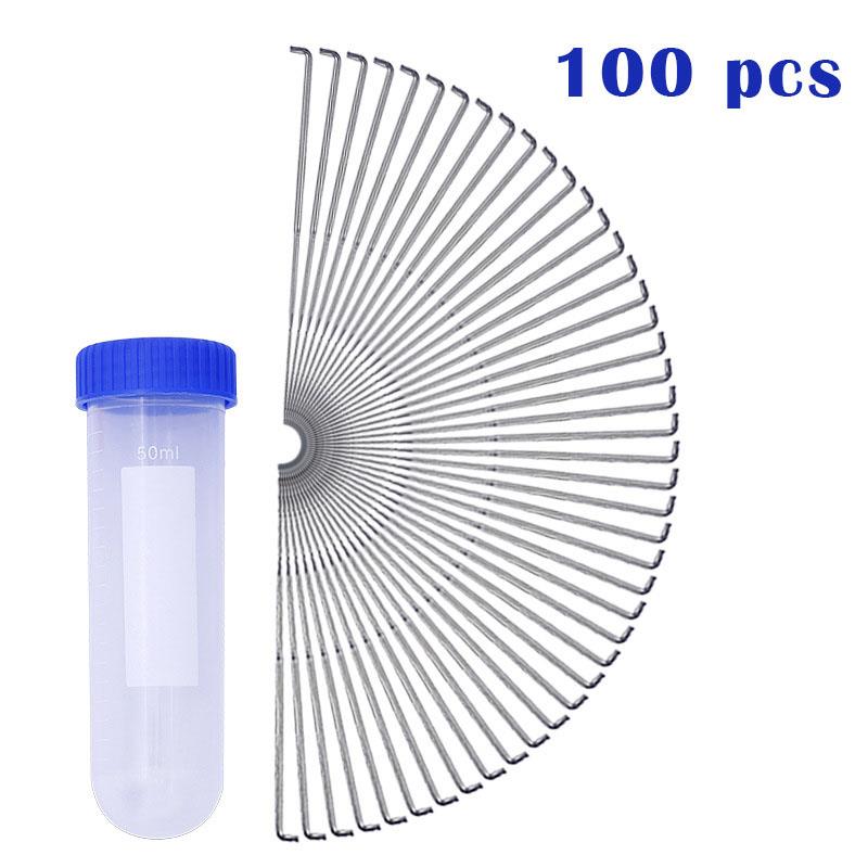 100 PCS Wool Felt Needle Felt Needle Felting Starter Kit Felting Needles Felt Diy Package for Felting with Bottle: 01-100pcs(S)