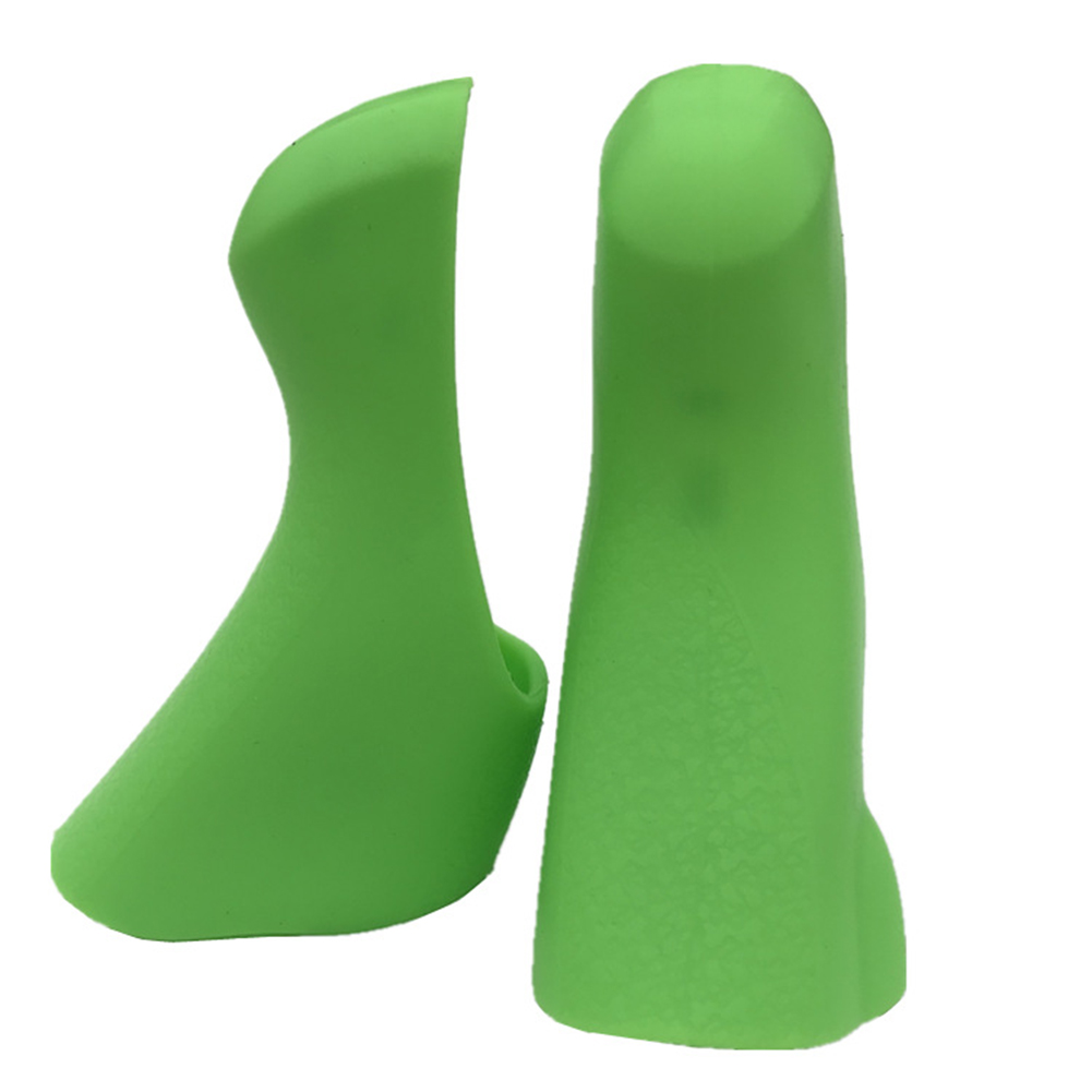 2Pcs Road Bike Shifting Handle Silicone Covers for Shimano ST-R2000/R3000/R3030 Bicycle Cycling Equipment Accessories: Green