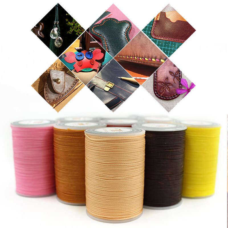 0.8mm 90m Waxed Thread Cord String Strap Sewing Leather Stitching Necklace Rope For Jewelry Making Bracelet Supplies