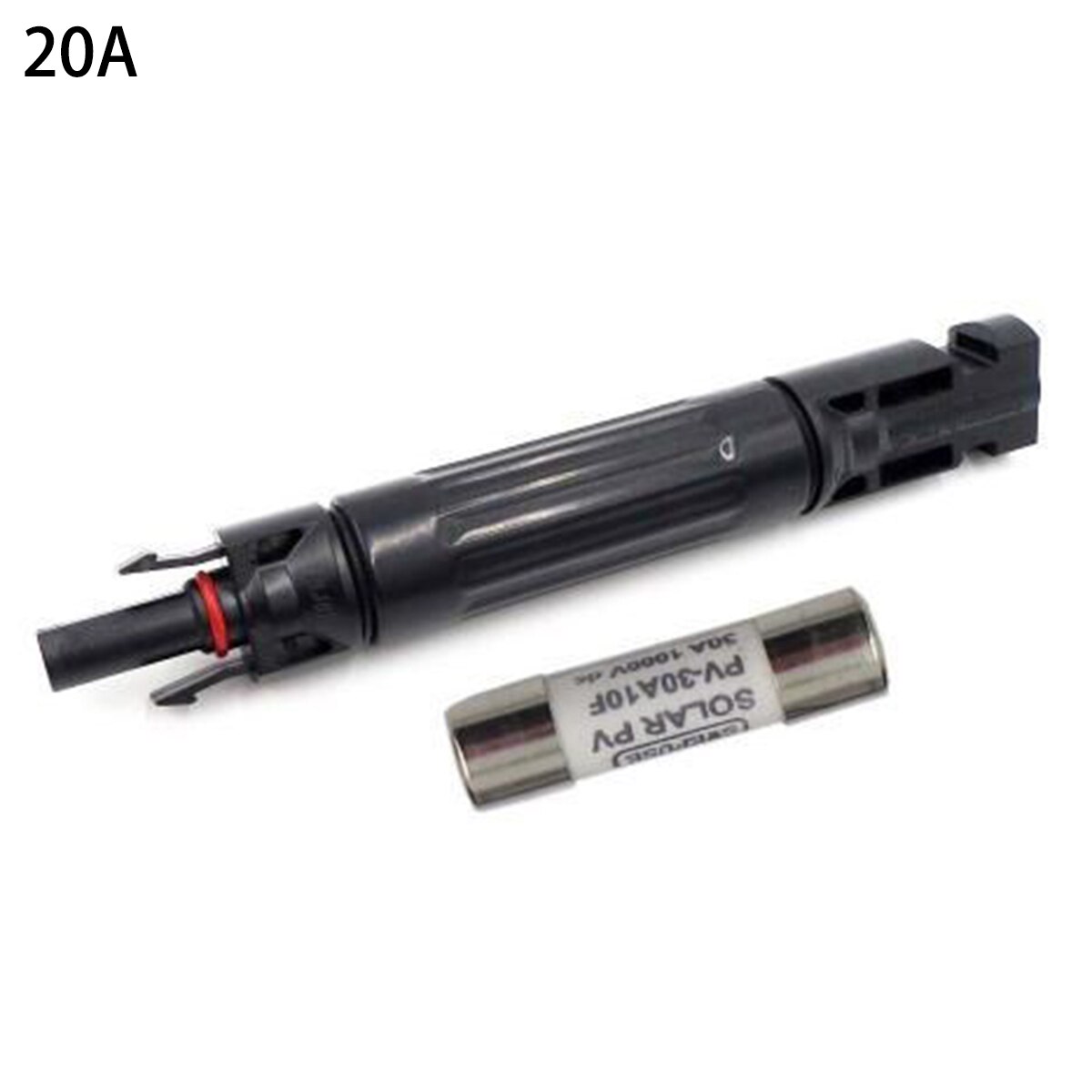 Compatibel Met Zonnepaneel 15A Of 30A Inline Zekering Connector Zwart Specificatie Van Verbindingslijn: 1.5 ~ 6mm2